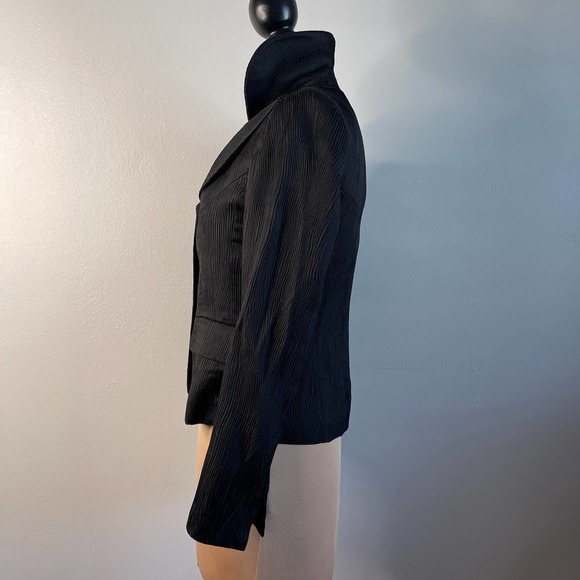 Black Textured Jacket Blazer Kasper Traditional Luxe - Picture 16 of 16